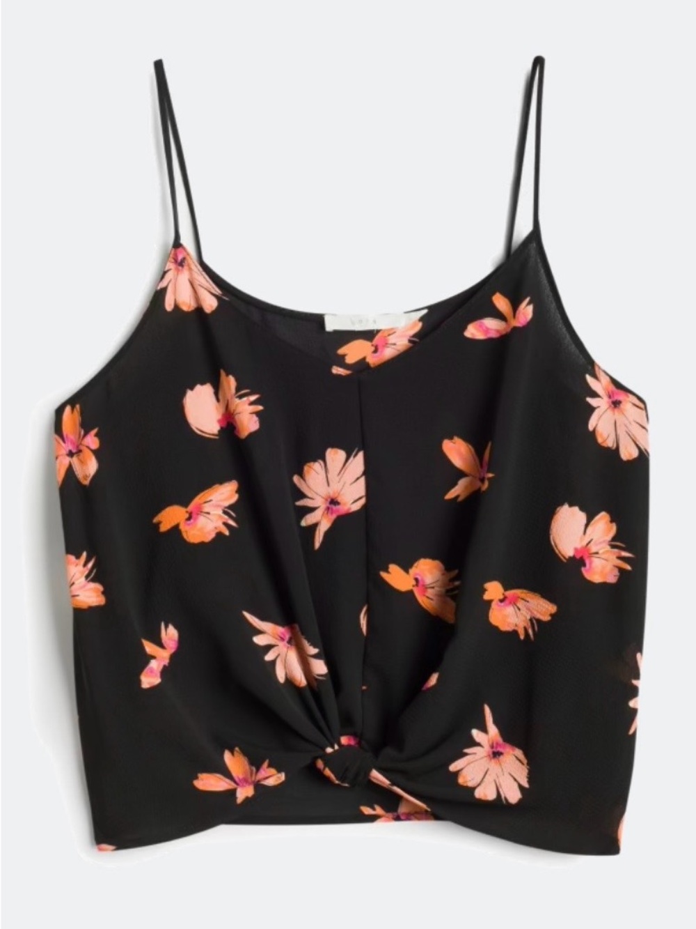 Devon Knot Front Cami Crop Blouse